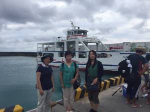 安座真港から久高島へ出発！