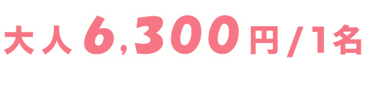 大人 5600円 / 1名